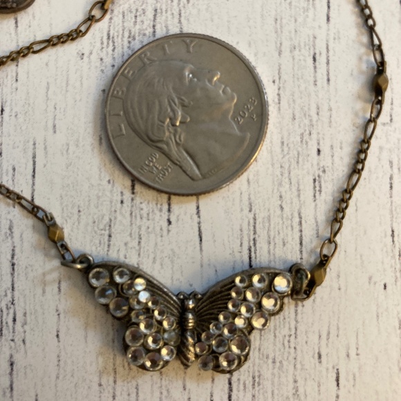 Anne Koplin Butterfly Necklace - Picture 2 of 2